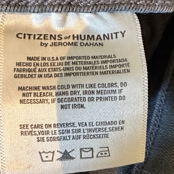 Citizens Of Humanity Women's High Rise Gray Jeans - Picture 6 of 9
